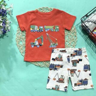 Bộ đồ bé trai chất cotton mịn co giãn 4 chiều