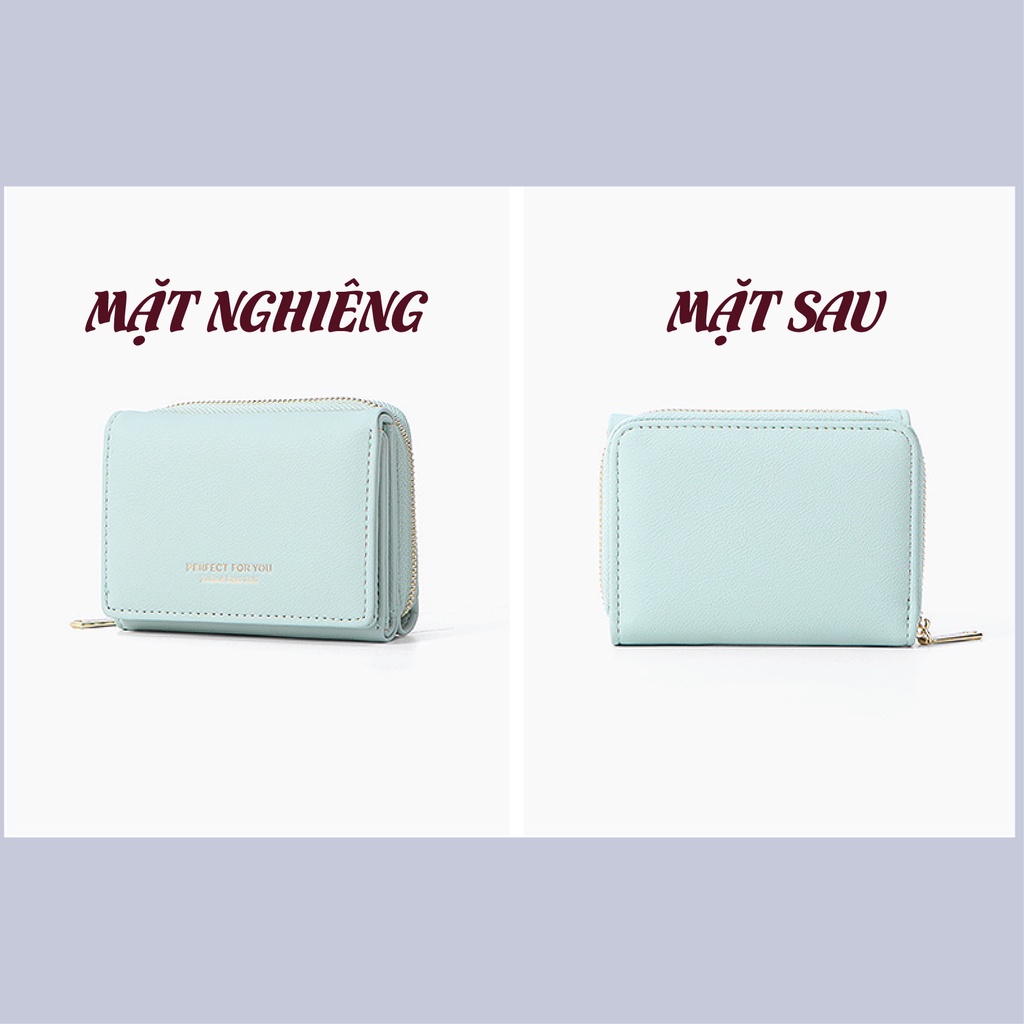 Ví da nữ cao cấp chính hãng PERFECT FOR YOU mini cầm tay đựng tiền nhỏ gọn dễ thương chất cực đẹp PFY11 - GUTADO
