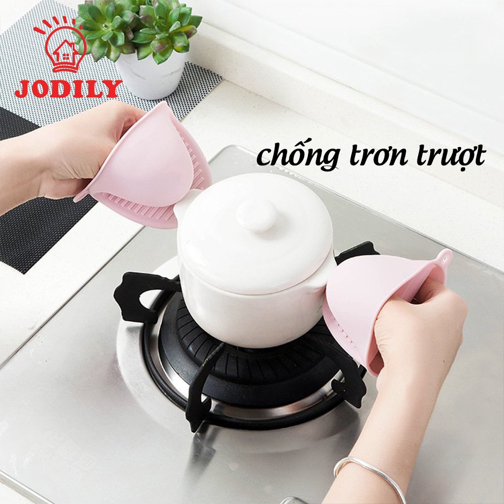 Cặp Bắc Nồi Silicol Không Sợ Nóng Không Sợ Bẩn Không Sợ Nước Jodily Starhome