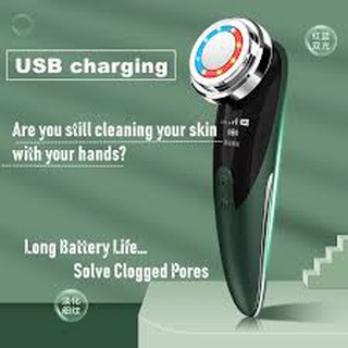 - máy mát xa làm sạch da mặt sử dụng sóng siêu âm usb đa năng
