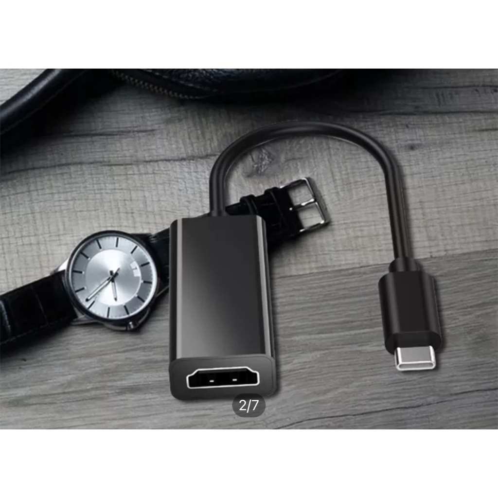 Cáp chuyển USB Type C sang HDMI cho màn hình máy tính. tivi, máy chiếu...