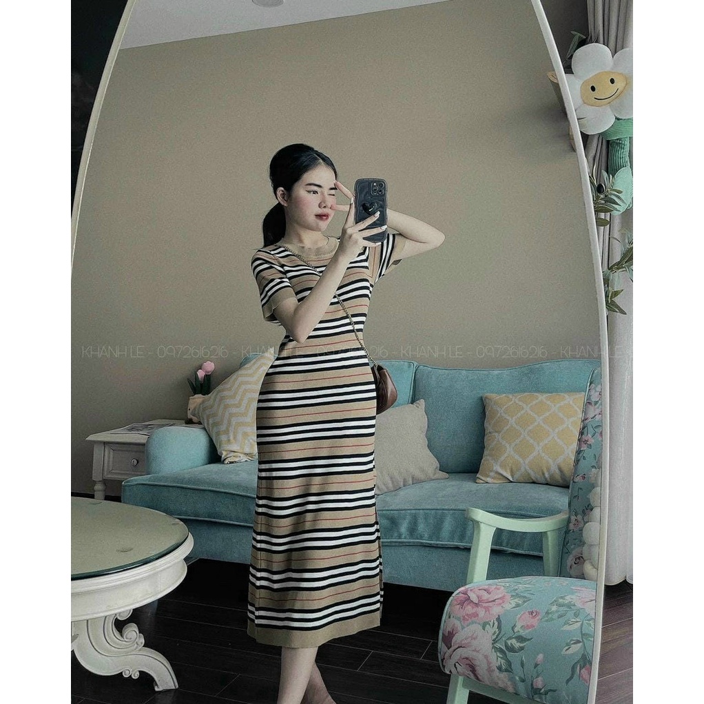 Váy len maxi suông bbr hàng QC