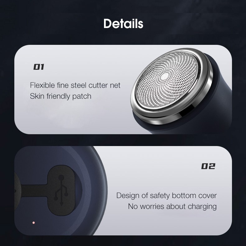 Xiaomi Youpin Máy Cạo Râu   Enchen Có Cổng Sạc USB Chống Thấm Nước IPX6