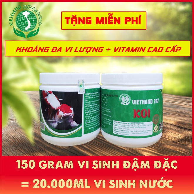 Vi Sinh Cho Cá Cảnh |Trong sạch không hôi tanh | Không rong rêu tảo nhớt -Tặng Khoáng đa vi lượng + Vitamin cao cấp