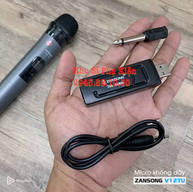 MICRO KHÔNG DÂY DAILE/ Shure/Zansong V12 Full box