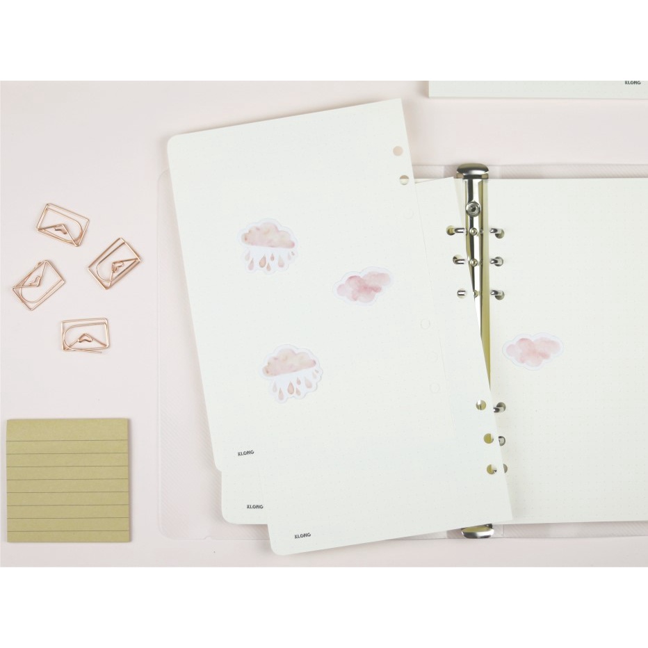 Sổ kẹp còng Caro Binder File nhựa A5 - 100 tờ Klong MS 994