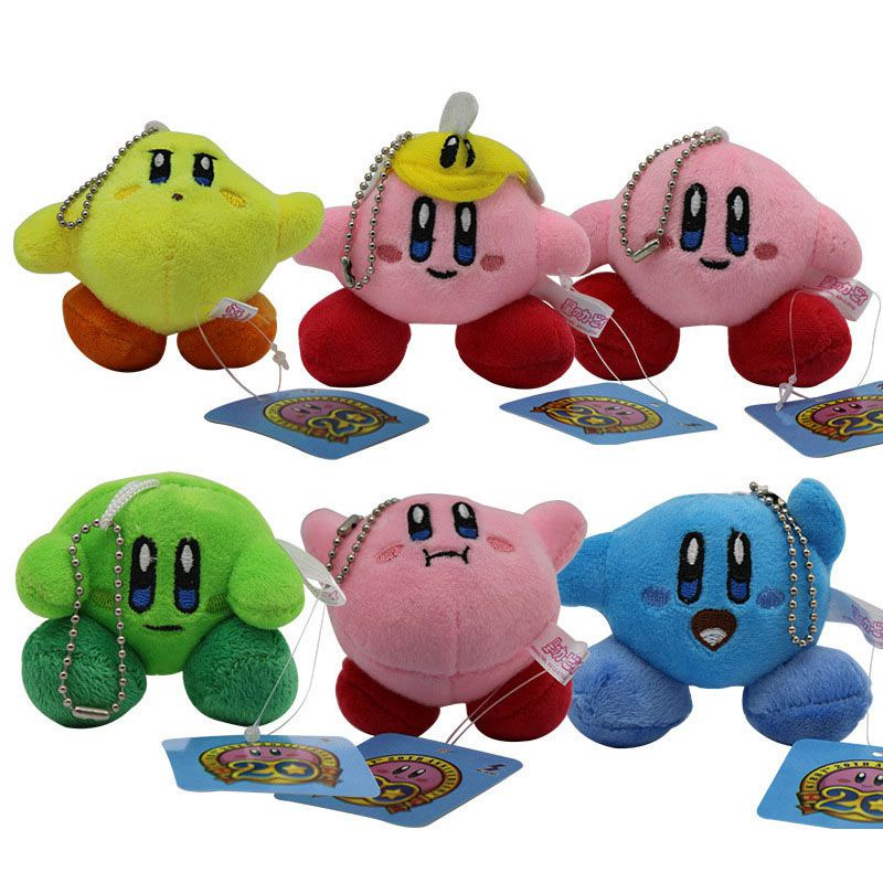 Móc Khóa Hình Búp Bê Nhồi Bông 6 Kirby Dễ Thương