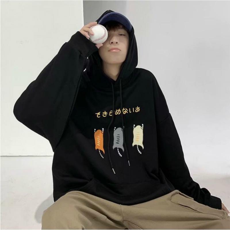 2 Colors【M-XXL】Sweatshirt personality Printing Long Sleeve Hoodie Sweater Coat Couple Outfit Casual Outerwear Loose | BigBuy360 - bigbuy360.vn