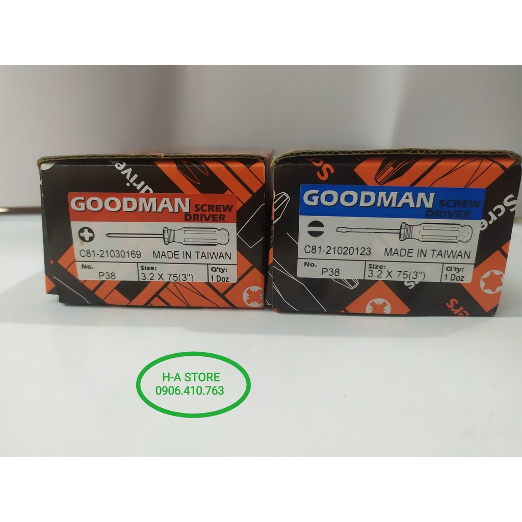 Tua vít Goodman bake / dẹp nhiều kích thước