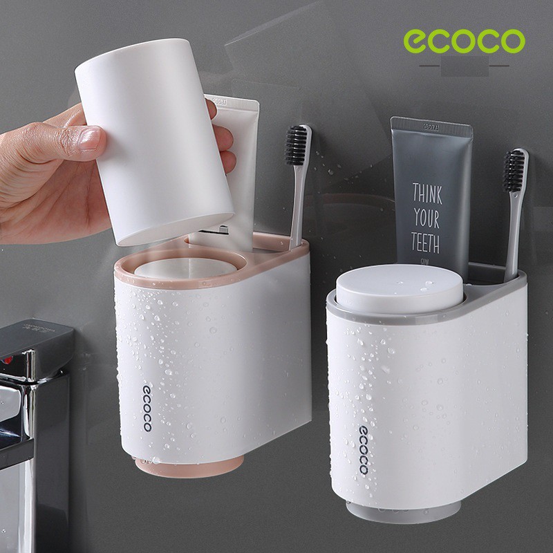 Kệ đựng bàn chải đánh răng Ecoco 2 Cốc