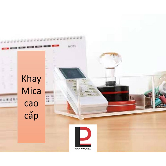 Khay Mica 2 ngăn để bàn
