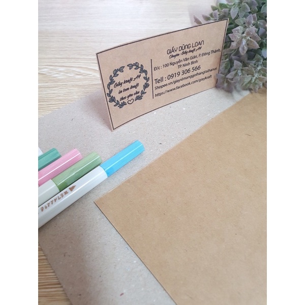 COMBO 300 TỜ KRAFT A4 70 gsm và 50 TỜ KRAFT A4 280 gsm LÀM SỔ TAY HANDMADE