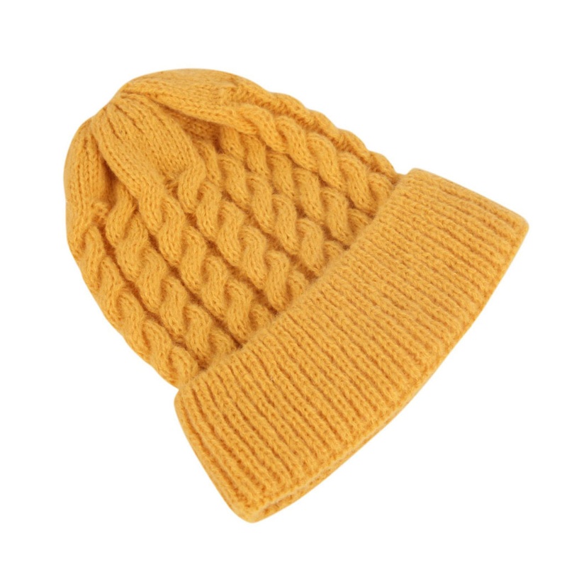 Mũ Beanie Đan Len Giữ Ấm Thời Trang Thu Đông Cho Bé 2-6 Tuổi