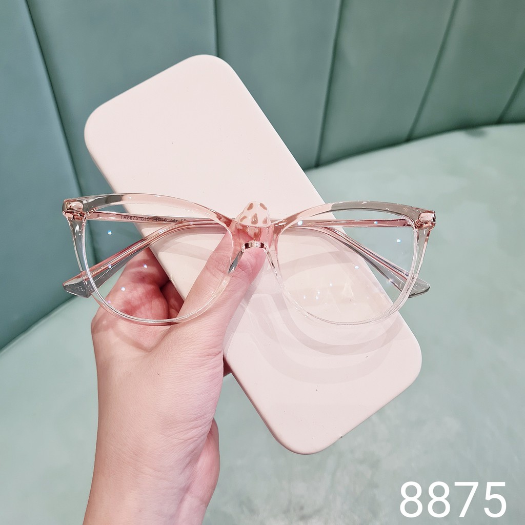 Gọng kính cận Lilyeyewear mắt mèo kim loại thời trang nữ, hợp với nhiều khuôn mặt 8875