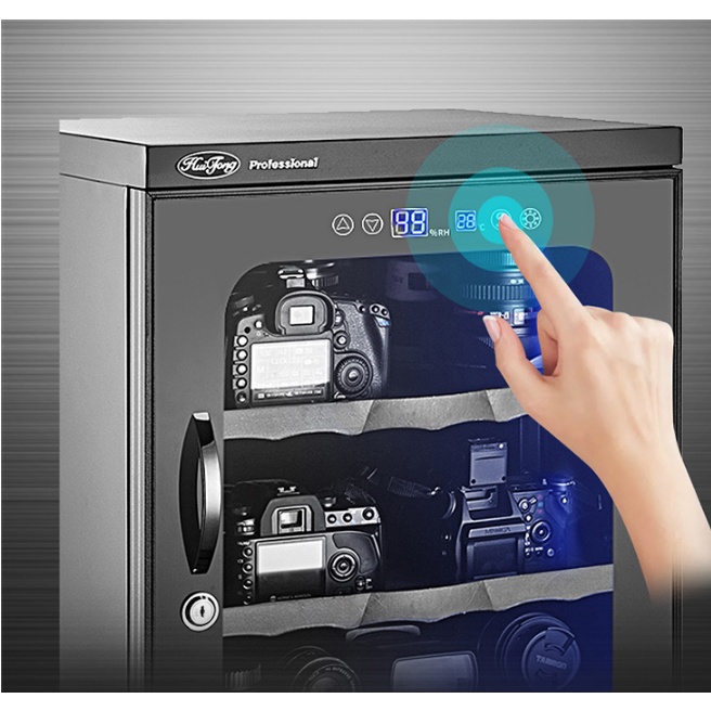 TỦ CHỐNG ẨM HUITONG DRYCABI ATS80, 80 LIT, ĐÈN LED, MÀN HÌNH CẢM ỨNG
