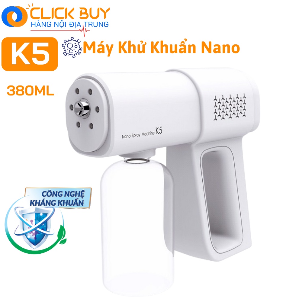 Máy Xịt Khử Khuẩn Cầm Tay, Súng Phun Khử Khuẩn K5 Pro Cao Cấp