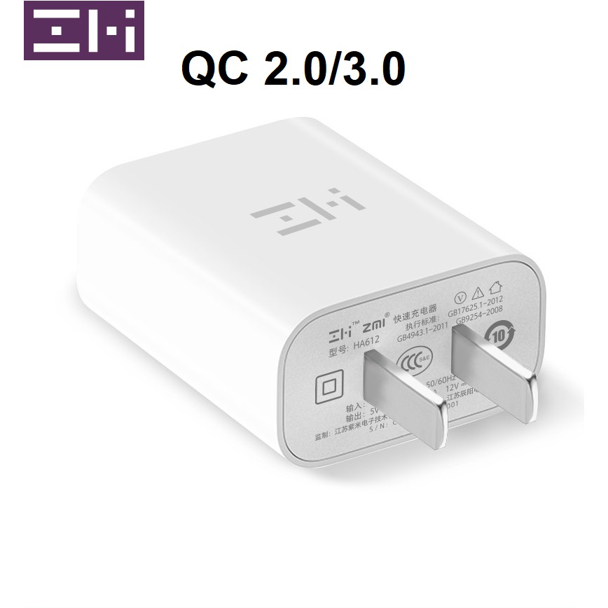 Sạc nhanh QC3.0 ZMI - Xiaomi HA612 - Sạc nhanh Quick Charge 3.0 18W