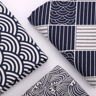 Vải bố Decor, khăn trải bàn hoạ tiết Nhật Bản