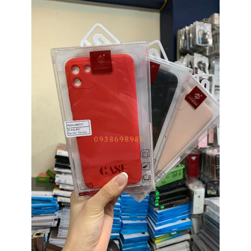 ốp lưng KT chống bẩn oppo realme C11,C12,C15 bảo vệ cụm camera ( nhiều màu)