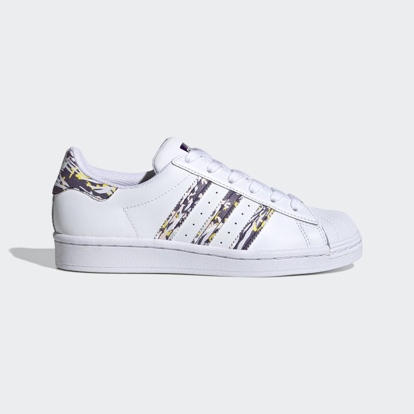 Giày Thể Thao Nữ Adidas Chính Hãng Superstar Trắng Tím Đậm - FW0793
