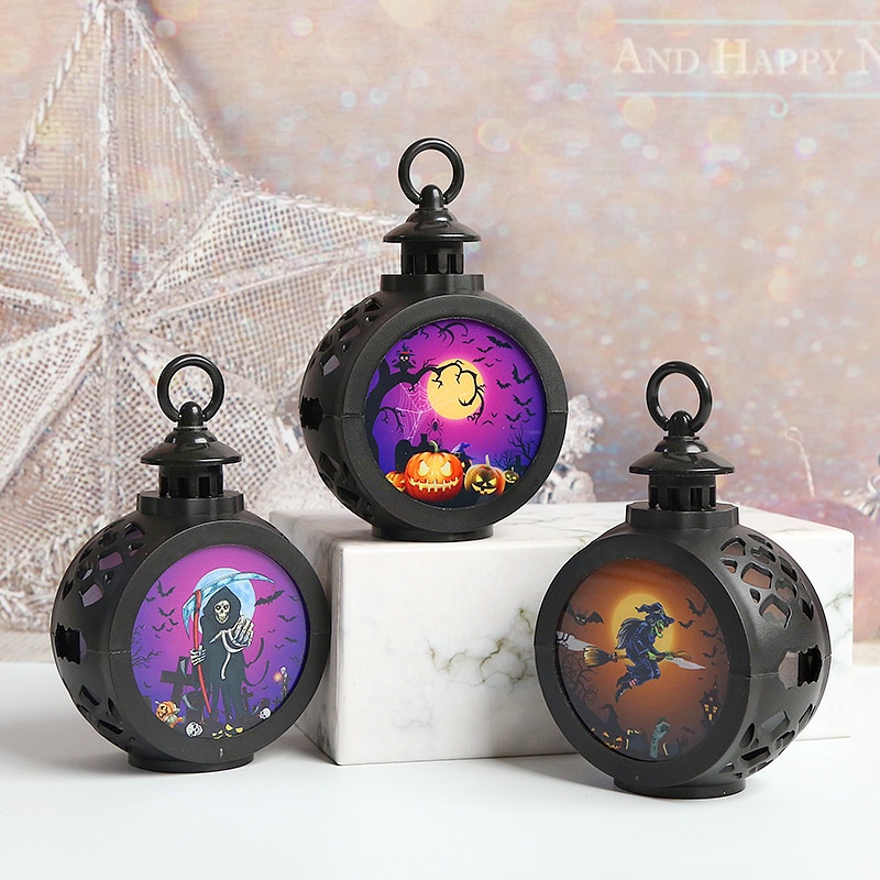 Đèn LED Hình Nến / Đầu Lâu Phù Thủy / Đầu Lâu Nhỏ Bằng Nhựa Trang Trí Halloween