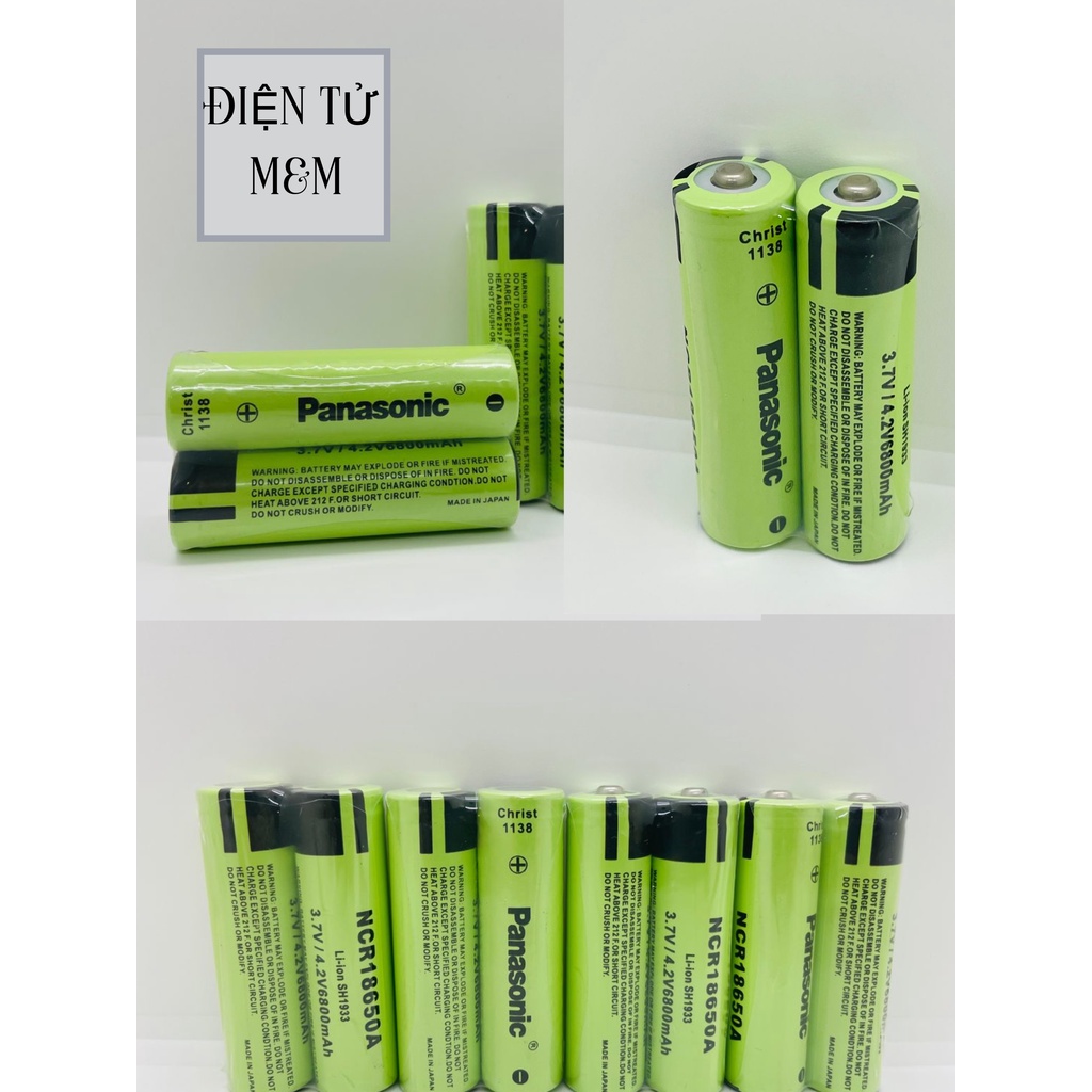 Pin 18650 PANASONIC 3.7V 6800mAh