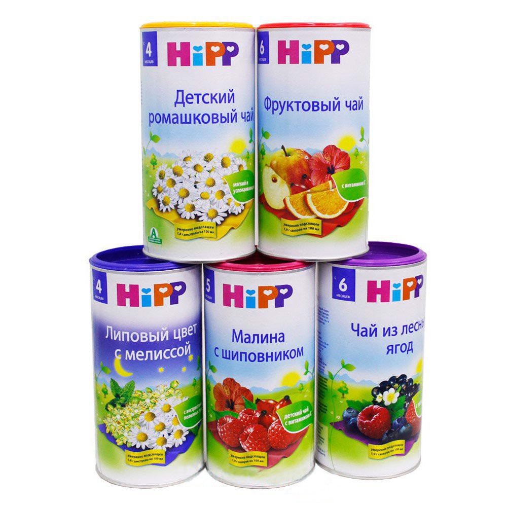 Trà Hoa quả Hipp nội địa Nga cho bé từ 4 tháng (Date T4/2022)