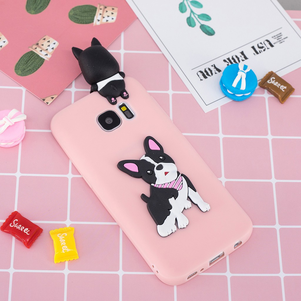Ốp điện thoại họa tiết hoạt hình đáng yêu dễ thương từ silicon dẻo chống sốc đa năng cho Samsung S7 | BigBuy360 - bigbuy360.vn