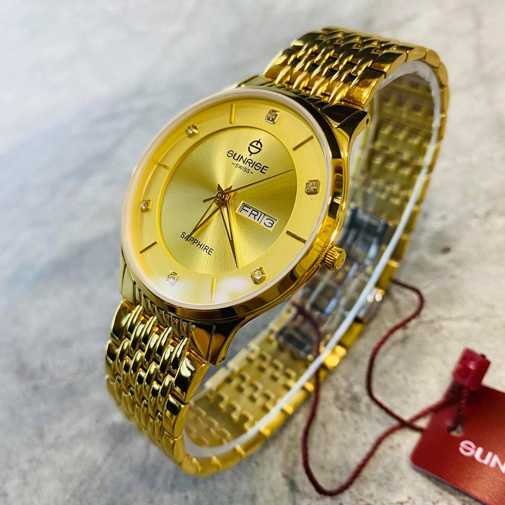 Đồng hồ Sunrise Nam chính hãng Nhật Bản M1109SB.G,V - kính saphire chống trầy - chốn