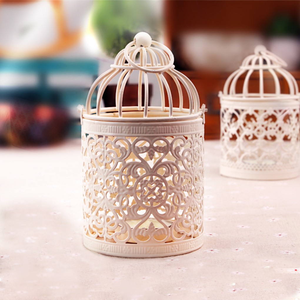 Lồng đèn kim loại để đèn cầy
