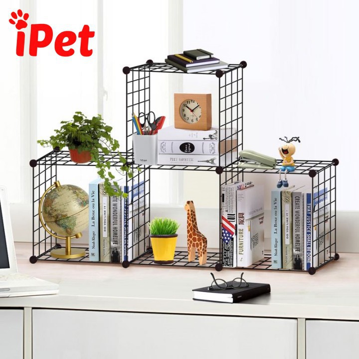 GVV TẮM LƯỚI SẮT GHÉP CHUỒNG QUÂY CHÓ MÈO ĐA NĂNG- TẶNG KÈM 2 CHỐT - iPet shop 12 6