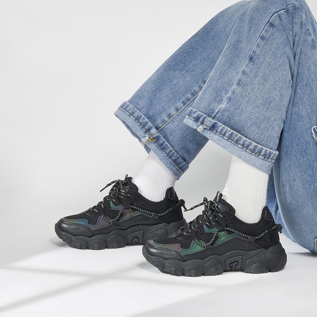 Giày Thể Thao Nữ giayBOM Đế Cao 4 cm Thiết Kế Phản Quang B1084 | BigBuy360 - bigbuy360.vn