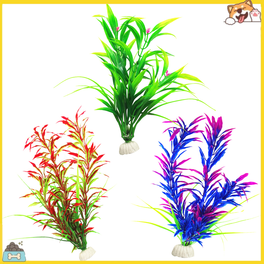 Cây cỏ nhân tạo bằng nhựa trang trí bể cá