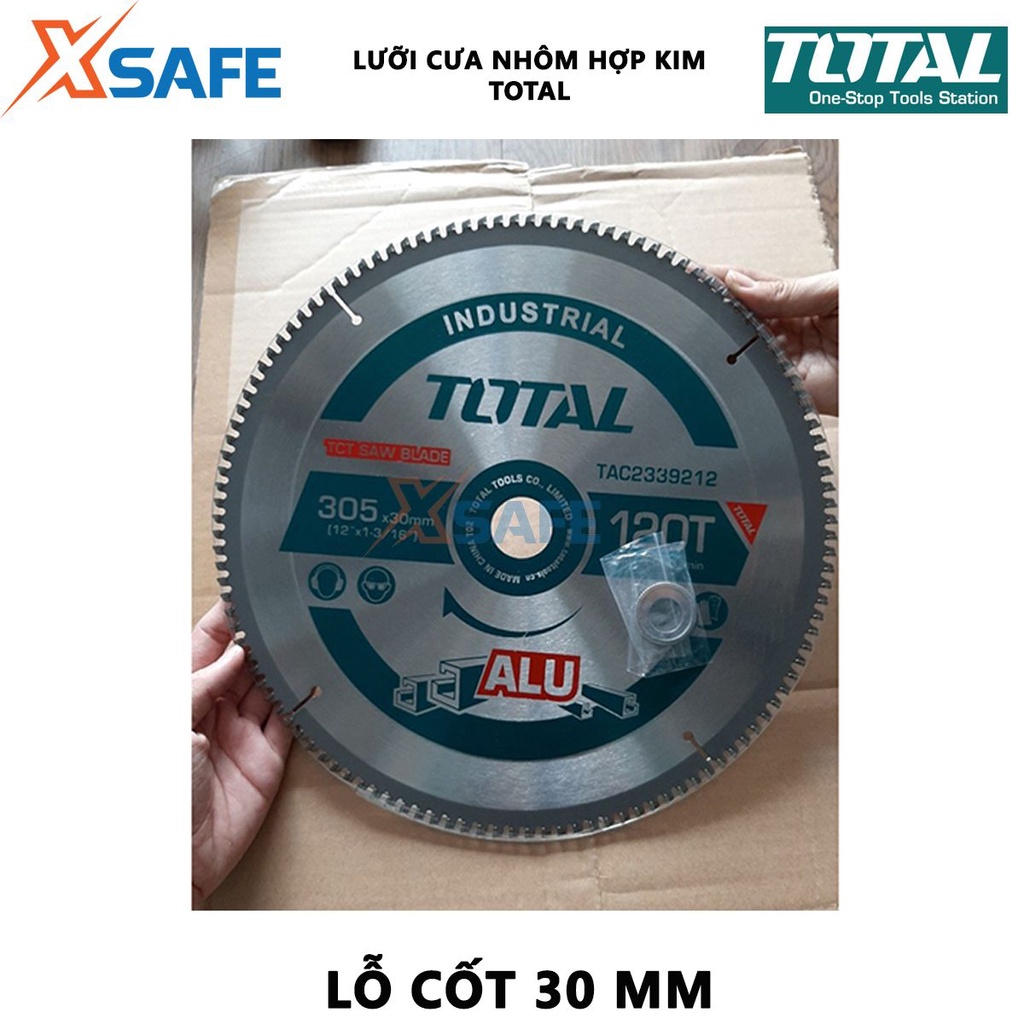 Lưỡi cưa nhôm TOTAL | Lưỡi cưa nhôm hợp kim TCT, Số răng: 100-120 Kiểu răng cưa: TCT, dùng để để cắt/cưa gỗ linh hoạt