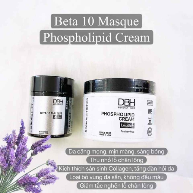 Peel Beta 10 DBH Phospholipid cream, beta 10 masque Cam kết hàng chính hãng