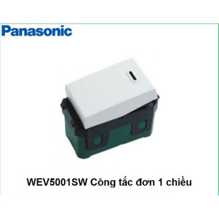 [PANASONIC] Công tắc đơn 1 chiều hàng Wide- WEV5001-7SW- HẠT TO- Hàng chính hãng