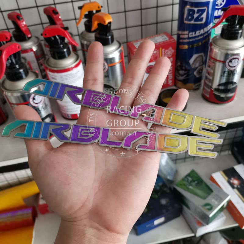 Tem titan dán hông Winner X, Winner, Exiter 150, Vario, Satria, Sonic, AB, SH trang trí xe máy