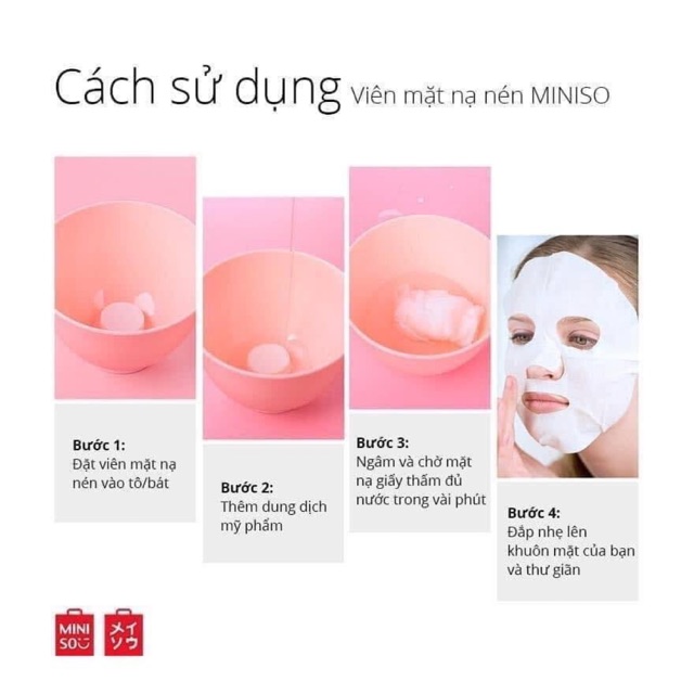 Mặt nạ nén Miniso ⚡️cấp ẩm ⚡️ nuôi dưỡng da | BigBuy360 - bigbuy360.vn