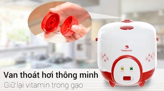 [Mã ELHA22 giảm 6% đơn 300K] Nồi cơm điện Happycook 1.8 lít HC-180A Đỏ ( trưng bày)