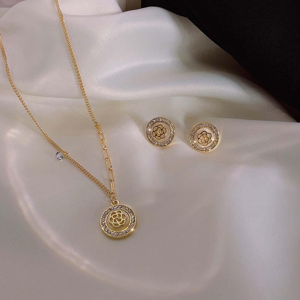 Bông Tai Hoa Trà Đơn Giản Phong Cách Hàn Quốc Cho Nữ