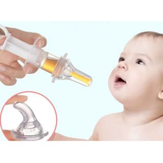 Dụng cụ hỗ trợ uống thuốc.sữa.nước kèm hộp chống sặc cho bé nhựa PP an toàn