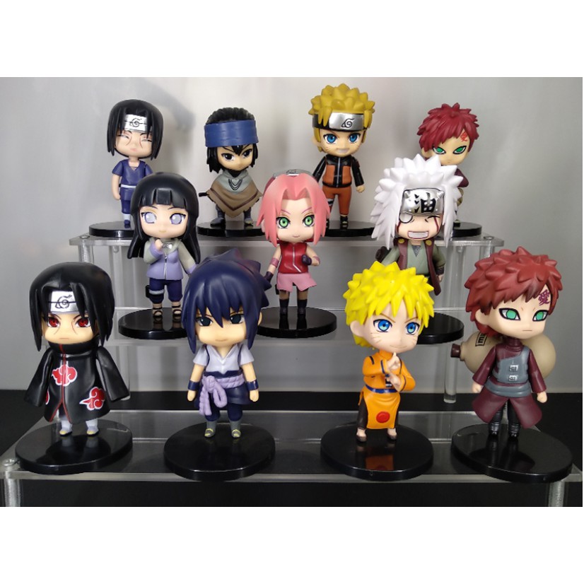 Mô hình Naruto chibi các nhân vật Sasuke Sakura Itachi Kakashi tùy chọn mẫu