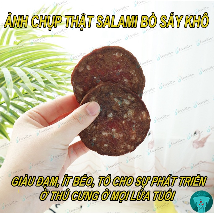 [MỚI VỀ]Đồ Ăn Vặt JFamille, Salami Bò Sấy Khô, Cung Cấp Protein, Vitamin &amp; Khoáng Chất, Tăng Cường Sức Khỏe. JF165