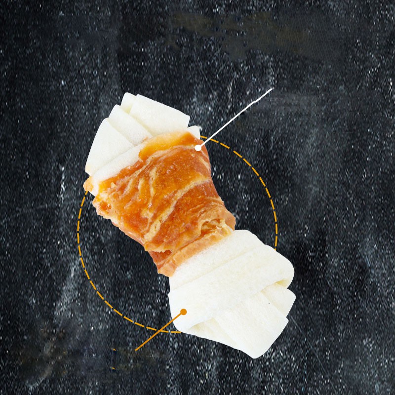 Thức ăn chó mèo, Bánh thưởng cho chó mèo, Gà Bọc Da Bò 100g, Q2