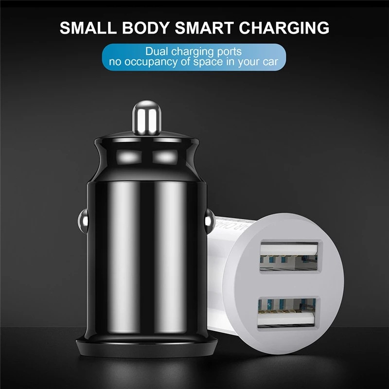 Twitch Dual USB Car Charger QC 3.0 Fast Charging Mini Adapter