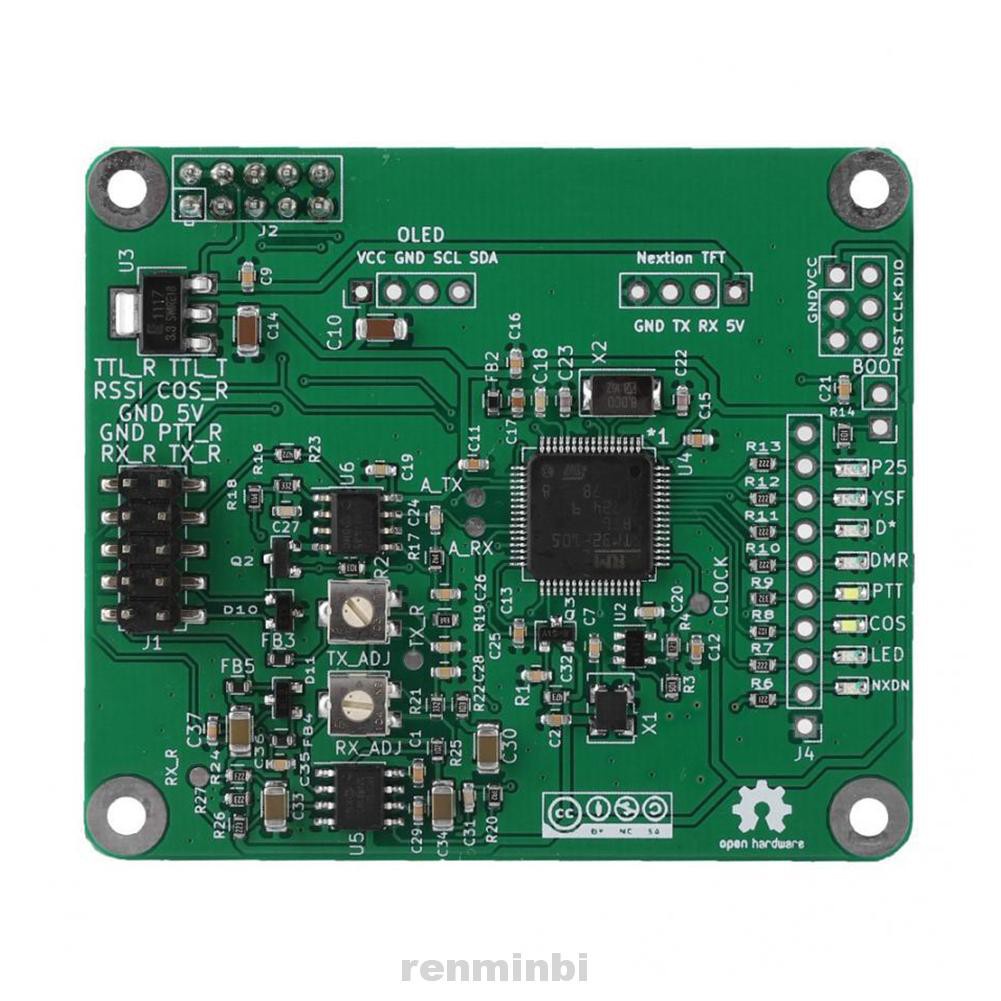 Bảng Mạch Kỹ Thuật Số Pcb Mmdvm Dmr Thay Thế Đa Năng Cho Raspberry Pi