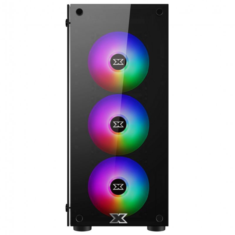 Case máy tính Xigmatek Hero 3F (2 Mặt kính cường lực & tặng kèm 3 fan RGB) - Hàng chính hãng