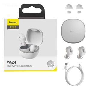 Baseus Encok WM01 TWS - Tai Nghe Nhét Tai Không Dây | Bluetooth 5.0, Chống Ồn, Chống Nước, Dùng Cho IOS Android