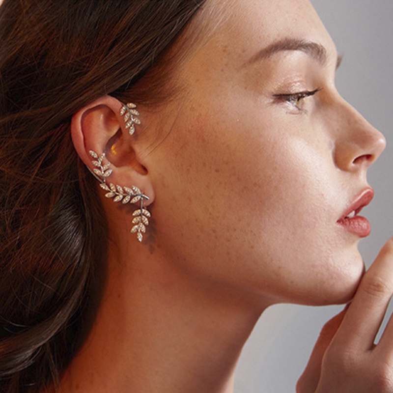 1 cái Bông tai Thời trang Móc Phụ nữ Bướm Rhinestone Kẹp Tai Bông tai Quyến rũ Quà tặng Sinh nhật Đồ trang sức