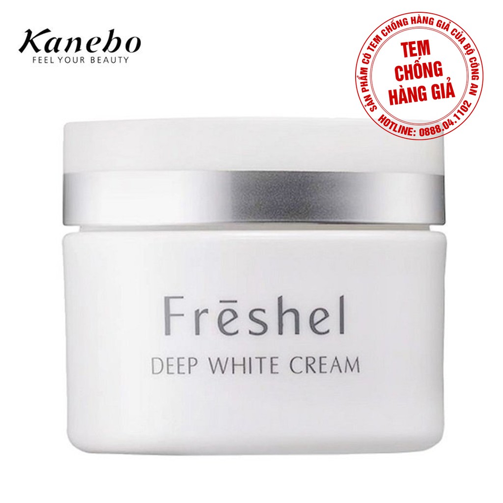 KEM DƯỠNG DA BAN ĐÊM TRẮNG SÁNG DA, MỜ NÁM VÀ TÀN NHANG KANEBO FRESHEL DEEP WHITE CREAM 35G